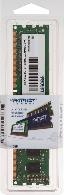Память DDR3 2Gb 1600MHz Patriot PSD32G16002 RTL PC3-12800 CL11 DIMM 240-pin 1.5В dual rank Ret