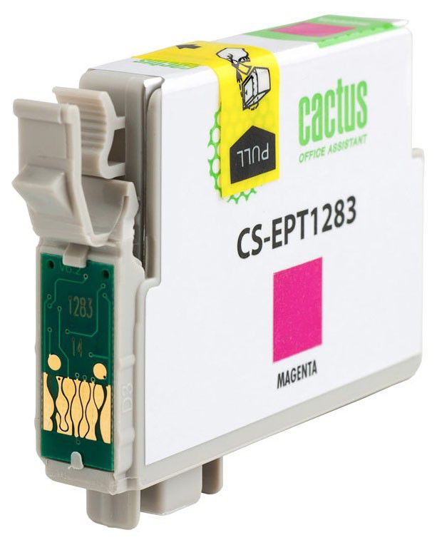 Картридж струйный Cactus CS-EPT1283 T1283 пурпурный (7мл) для Epson Stylus S22/S125/SX420/SX425/Office BX305