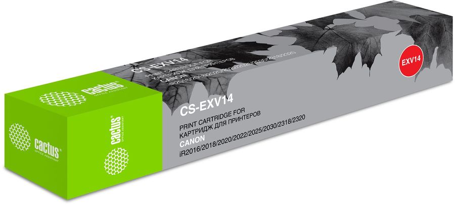 Картридж лазерный Cactus CS-EXV14 C-EXV14 черный (8300стр.) для Canon iR2016/2018/2020/2022/2025/2030/2318/2320