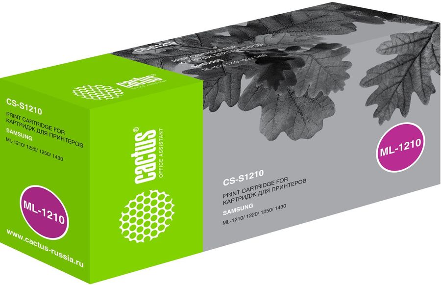 Картридж лазерный Cactus CS-S1210 ML-1210D3 черный (2500стр.) для Samsung ML-1210/1220/1250/1430