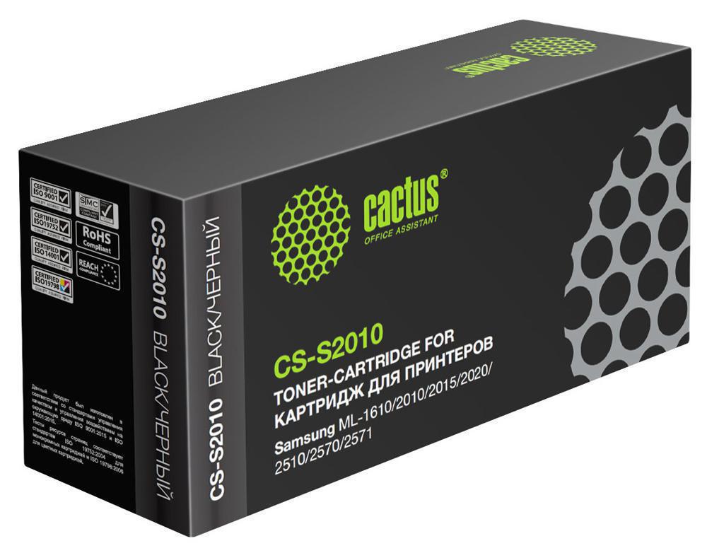 Картридж лазерный Cactus CS-S2010 ML-2010D3 черный (3000стр.) для Samsung ML-1610/2010/2015/2020/2510/2570/2571