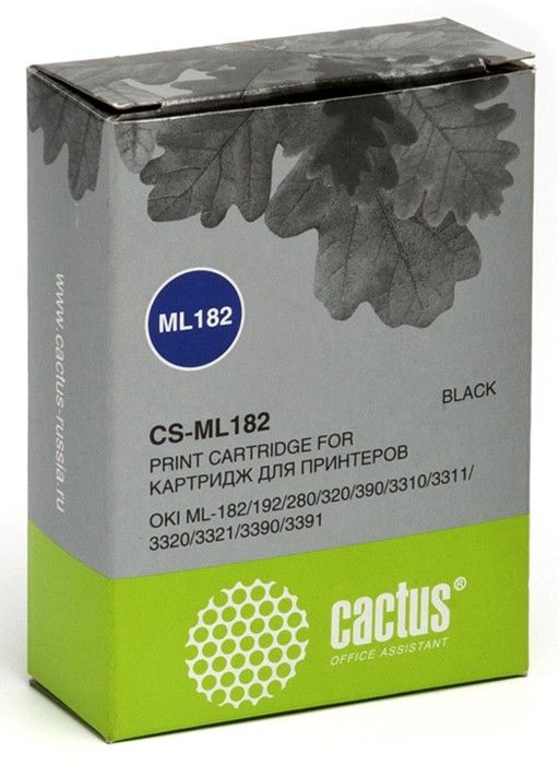 Картридж матричный Cactus CS-ML182 черный для Oki ML-182/192/280/320/390