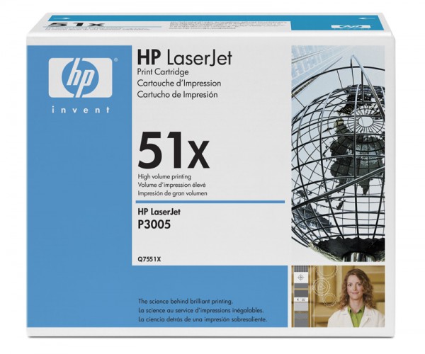 Картридж лазерный HP Q7551X черный (13000стр.) для HP LJ P3005/M3035/M3027