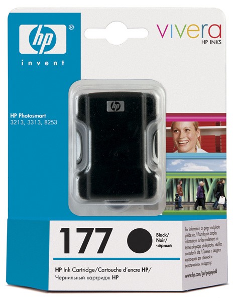 Картридж струйный HP 177 C8721HE черный (410стр.) для HP PS 3213/3313/8253