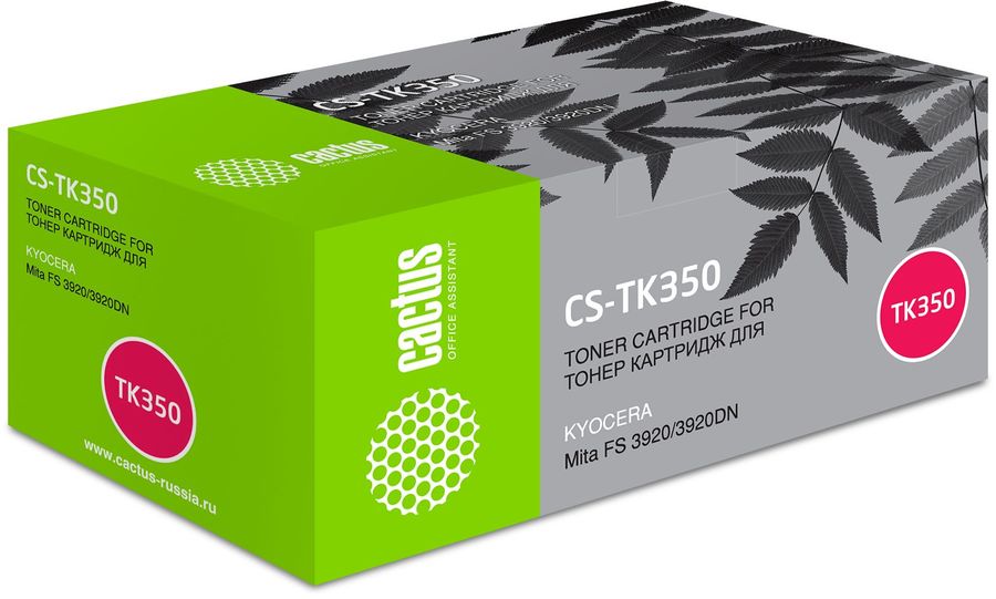 Картридж лазерный Cactus CS-TK350 черный (15000стр.) для Kyocera Mita FS 3920/3920DN