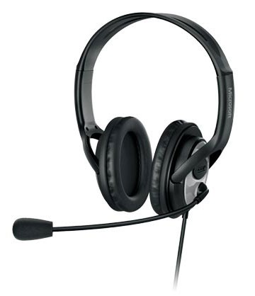 Наушники с микрофоном Microsoft LifeChat LX-3000 черный/серебристый 1.8м мониторные оголовье (JUG-00015)