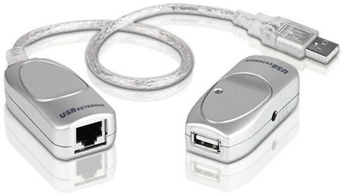 Удлинитель Aten UCE60-AT USB 1.1, 60 метр., USB A-тип, Male/Female