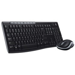 Клавиатура + мышь Logitech MK270 клав:черный мышь:черный USB беспроводная Multimedia (920-004518)