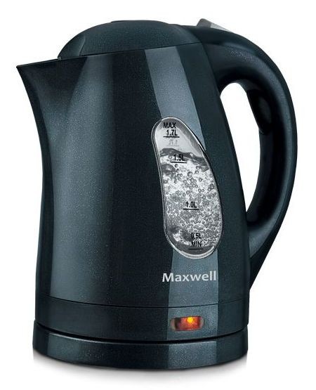 Чайник электрический Maxwell MW-1014 1.7л. 2200Вт серый корпус: пластик