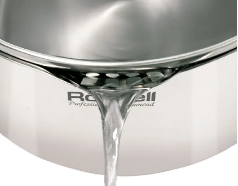 Кастрюля Rondell Flamme RDS-025 5.7л. d=24см (с крышкой) стальной