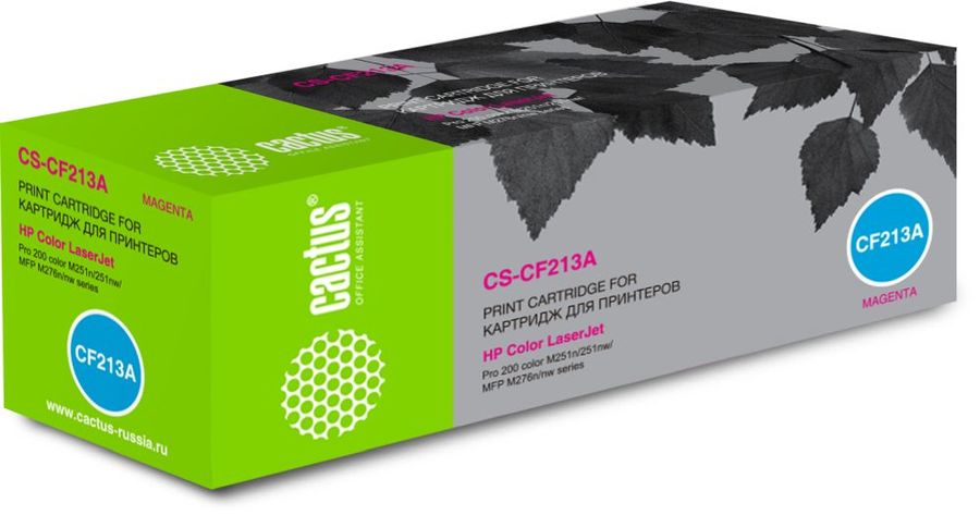 Картридж лазерный Cactus CS-CF213A CF213A пурпурный (1800стр.) для HP LJ Pro 200 M251/M276