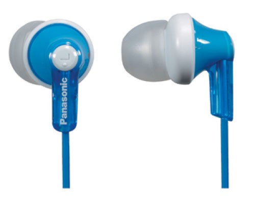 Наушники вкладыши Panasonic RP-HJE118GU 1.1м белый/голубой проводные в ушной раковине (RP-HJE118GUA)