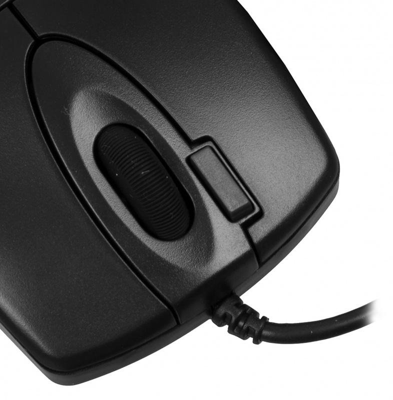 Мышь A4Tech OP-620D черный оптическая (1000dpi) USB (4but)