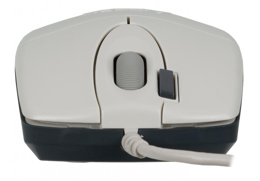 Мышь A4Tech OP-620D белый оптическая (1200dpi) USB (4but)