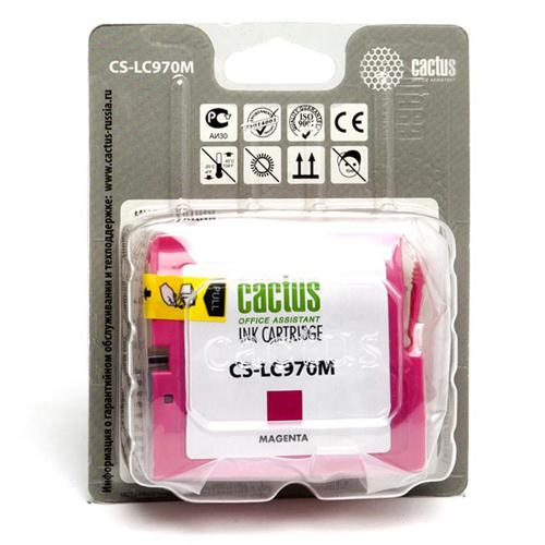 Картридж струйный Cactus CS-LC970M пурпурный (20мл) для Brother MFC-260c/235c/DCP-150c/135c с чипом