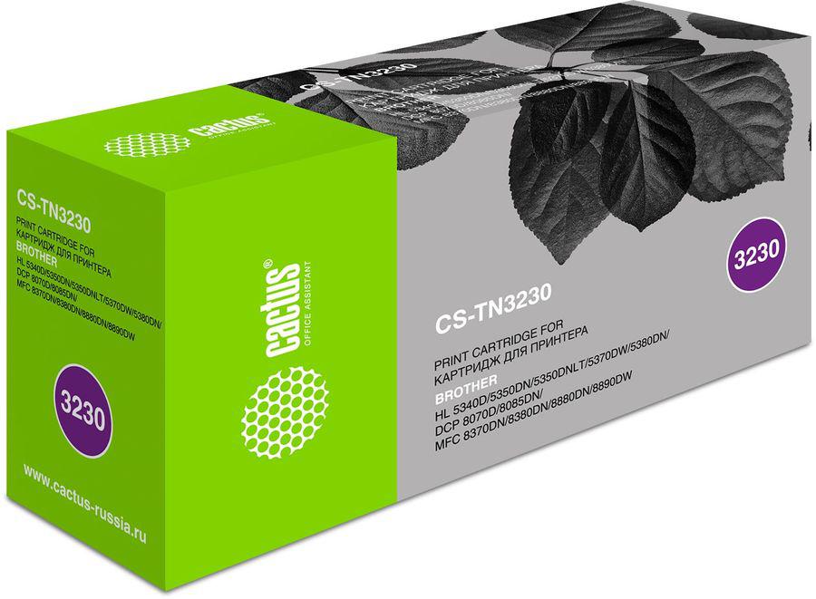 Картридж лазерный Cactus CS-TN3230 TN-3230 черный (3000стр.) для Brother HL-5340D/5350DN/5370DW/DCP-8070D/8085DN
