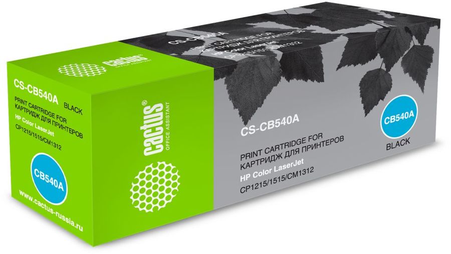 Картридж лазерный Cactus CS-CB540A черный (2200стр.) для HP CLJ CP1215/1515/CM1312