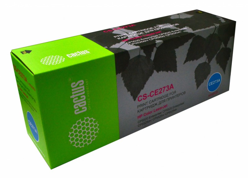 Картридж лазерный Cactus CS-CE273A CE273A пурпурный (15000стр.) для HP LJ Ent CP5525