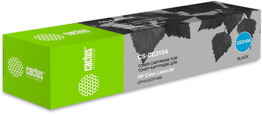 Картридж лазерный Cactus CS-CE310A CE310A черный (1200стр.) для HP CLJ CP1012/CP1025