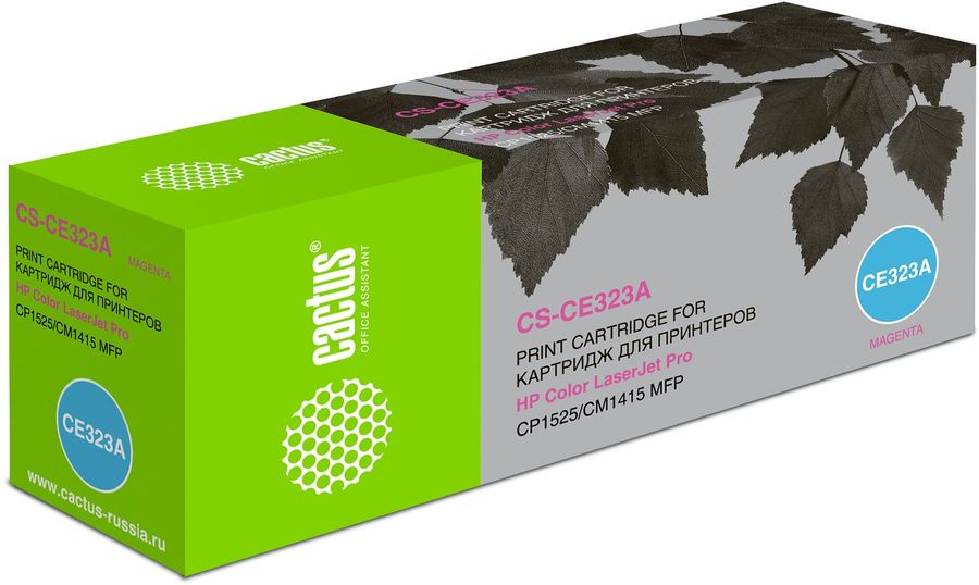 Картридж лазерный Cactus CS-CE323A пурпурный (1300стр.) для HP LJ CP1525