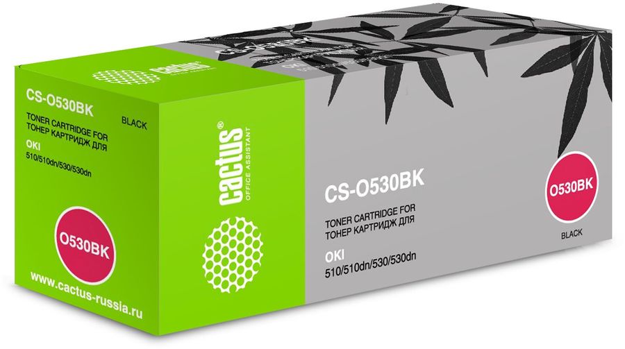 Картридж лазерный Cactus CS-O530BK черный (5000стр.) для Oki C530