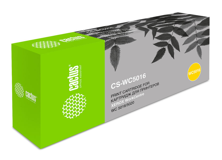 Картридж лазерный Cactus CS-WC5016 106R01277 черный x2упак. для Xerox WorkCentre 5016/5020