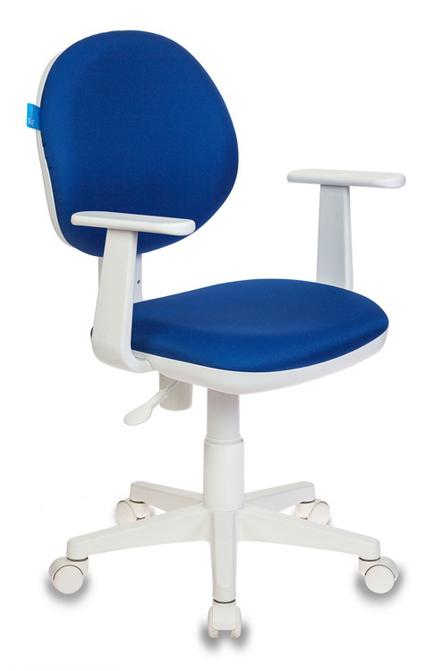 Кресло детское Бюрократ CH-W356AXSN темно-синий 15-10 крестов. пластик пластик белый