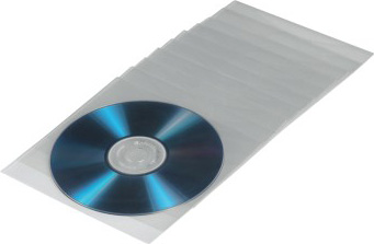Конверт Hama на 1CD/DVD H-33809 прозрачный (упак.:50шт)
