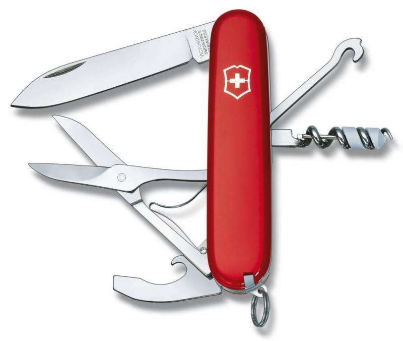 Нож перочинный Victorinox Compact (1.3405) 91мм 15функц. красный карт.коробка