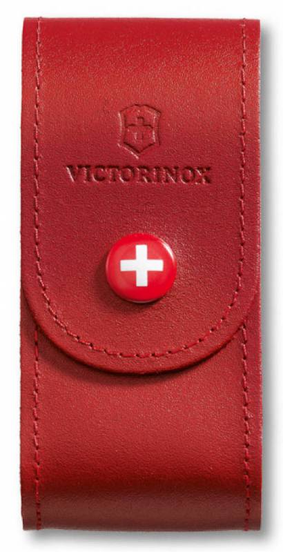 Чехол Victorinox 4.0521.1 нат.кожа петля красный без упаковки