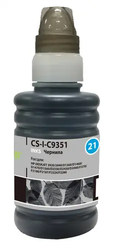 Чернила Cactus CS-I-C9351 черный 100мл для HP DJ 3920/3940/D1360/D1460/D1470/D1560/D2330/D2430/D2460