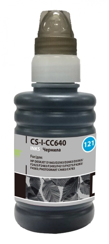 Чернила Cactus CS-I-CC640 черный 100мл для HP DJ D1663/D2563/D2663/PS C4683/C4783