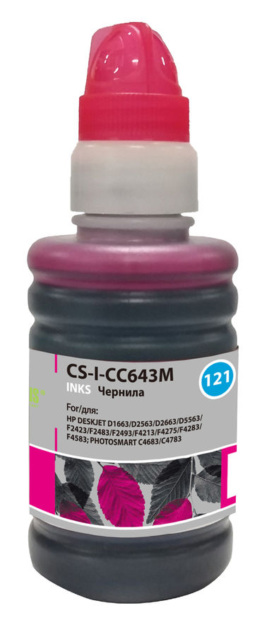 Чернила Cactus CS-I-CC643M пурпурный 100мл для HP DJ D1663/D2563/D2663/D5563/PS C4683/C4783
