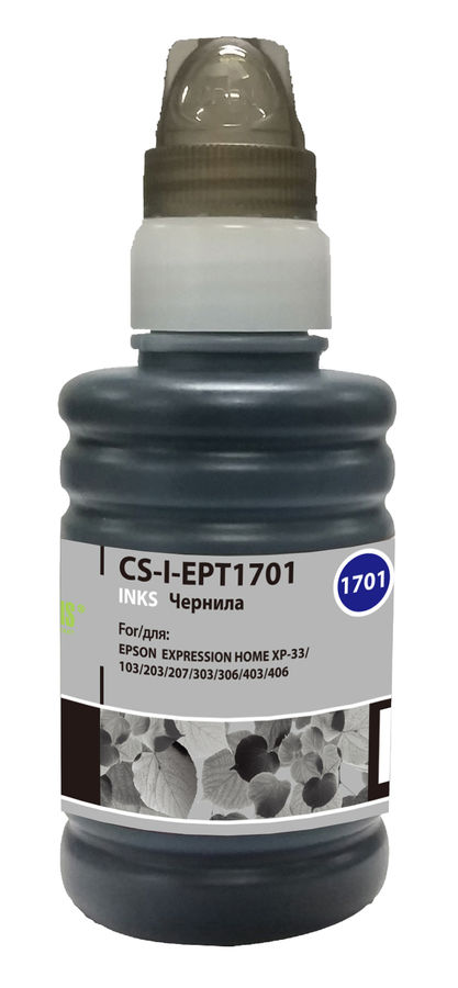 Чернила Cactus CS-I-EPT1701 черный 100мл для Epson ExpHo XP33/103/203/207/303/306