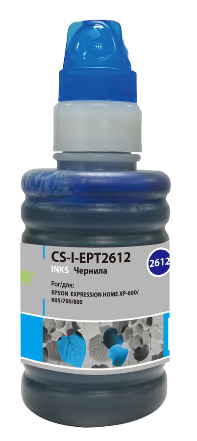 Чернила Cactus CS-I-EPT2612 голубой 100мл для Epson ExpHo XP600/605/700/800