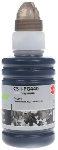 Чернила Cactus CS-I-PG440 черный пигментный 100мл для Canon Pixma MG2140/MG3140