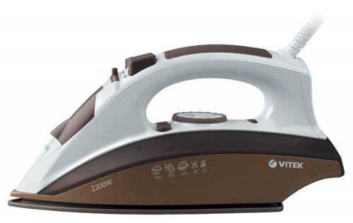 Утюг Vitek 1201-VT-04 2400Вт коричневый/белый