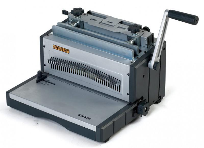 Переплетчик Office Kit B3432E A4/перф.32л.сшив/макс.120л./метал.пруж. (5.5-14.3мм)/электр.