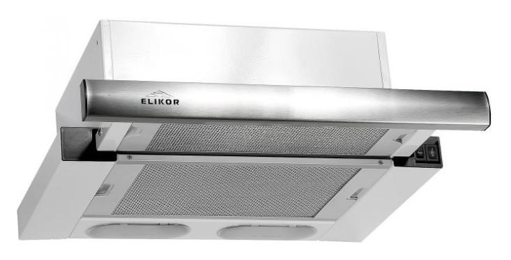 Вытяжка встраиваемая Elikor Интегра 60Н-400-В2Л нержавеющая сталь/нержавеющая сталь управление: кнопочное (1 мотор)