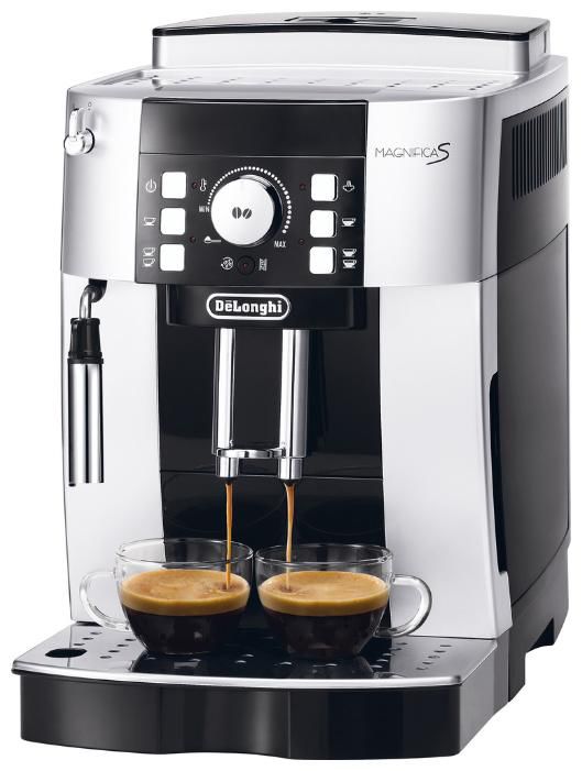 Кофемашина Delonghi Magnifica S ECAM 21.117.SB 1450Вт серебристый/черный