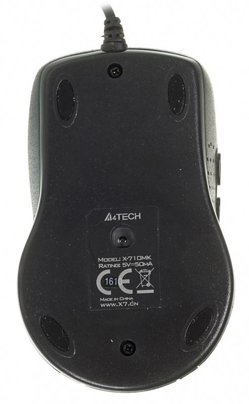 Мышь A4Tech X-710MK черный оптическая (2000dpi) USB (7but)