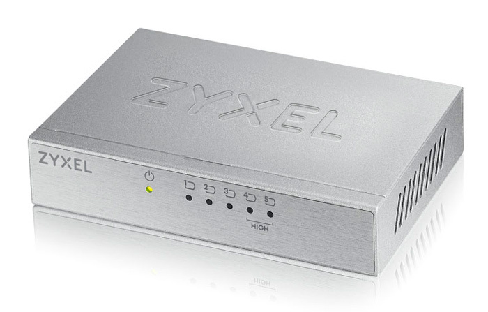 Коммутатор Zyxel ES-105AV3-EU0101F 5x100Mb неуправляемый