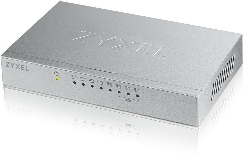 Коммутатор Zyxel ES-108A v3 ES-108AV3-EU0101F 8x100Mb неуправляемый