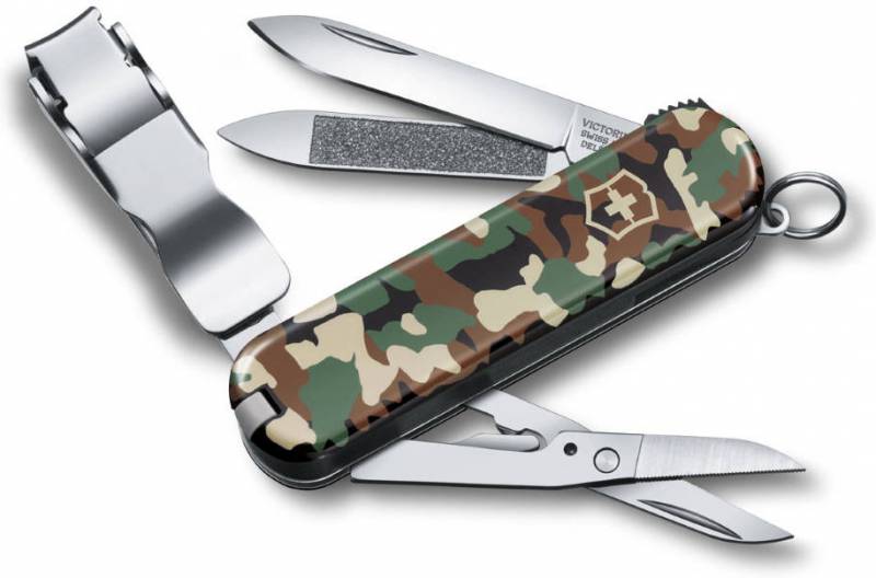 Нож перочинный Victorinox Nail Clip 580 (0.6463.94) 65мм 8функц. камуфляж подар.коробка