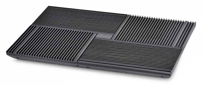 Подставка для ноутбука Deepcool MULTI CORE X8 (MULTICOREX8) 17"381x268x29мм 23дБ 2xUSB 4x 100ммFAN 1290г алюминий/пластик черный
