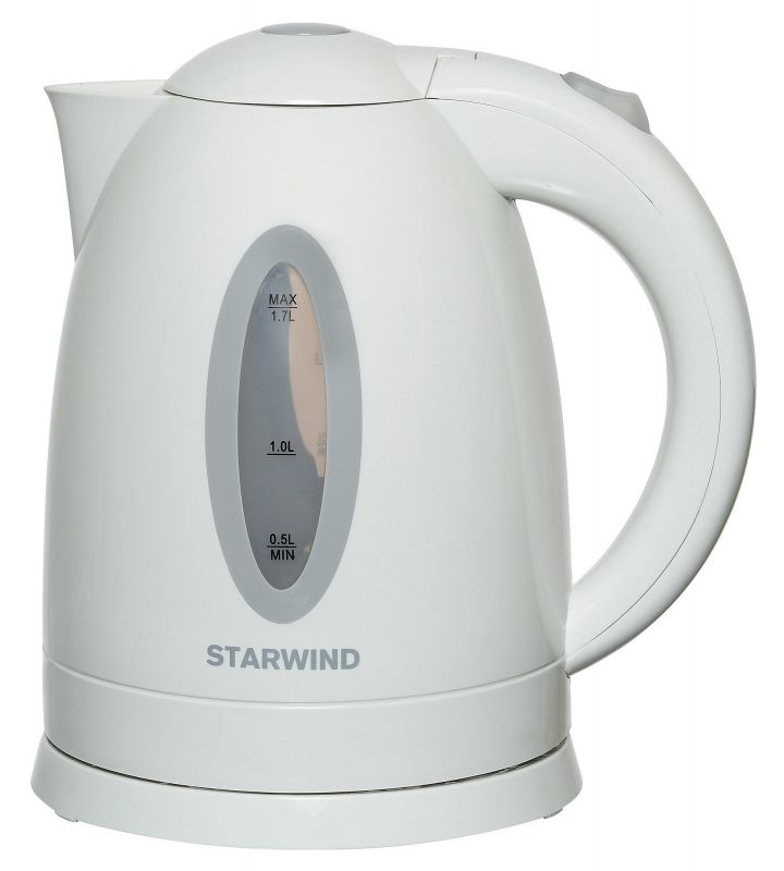 Чайник электрический Starwind SKP2211 1.7л. 2200Вт белый корпус: пластик