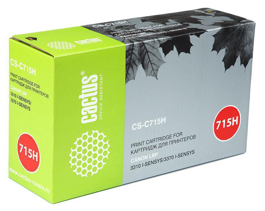 Картридж лазерный Cactus CS-C715H черный (7000стр.) для Canon i-Sensys 3310/3370