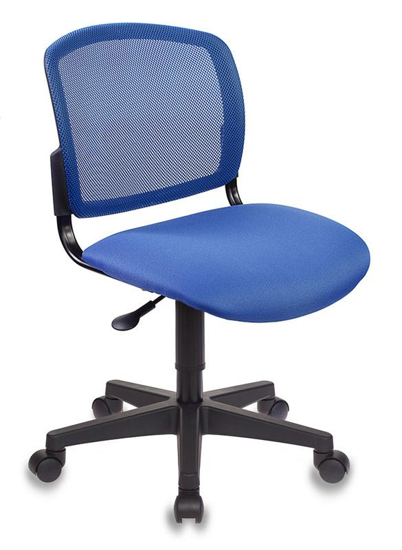 Кресло Бюрократ CH-296NX синий сиденье темно-синий 15-10 сетка/ткань крестов. пластик