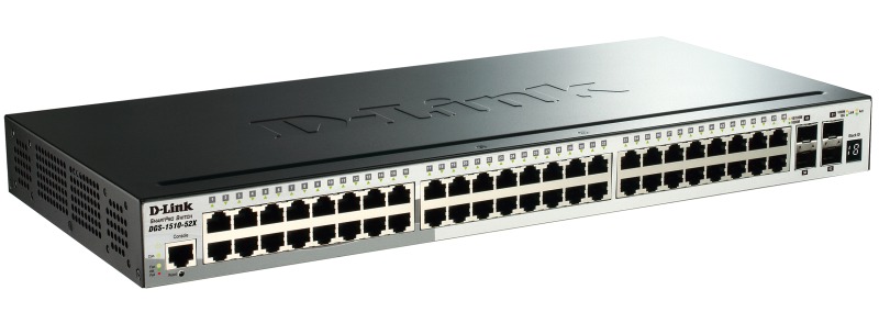 Коммутатор D-Link DGS-1510-52X/A2A 48x1Гбит/с 4SFP+ управляемый