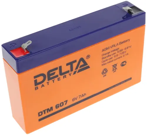 Батарея для ИБП Delta DTM 607 6В 7Ач